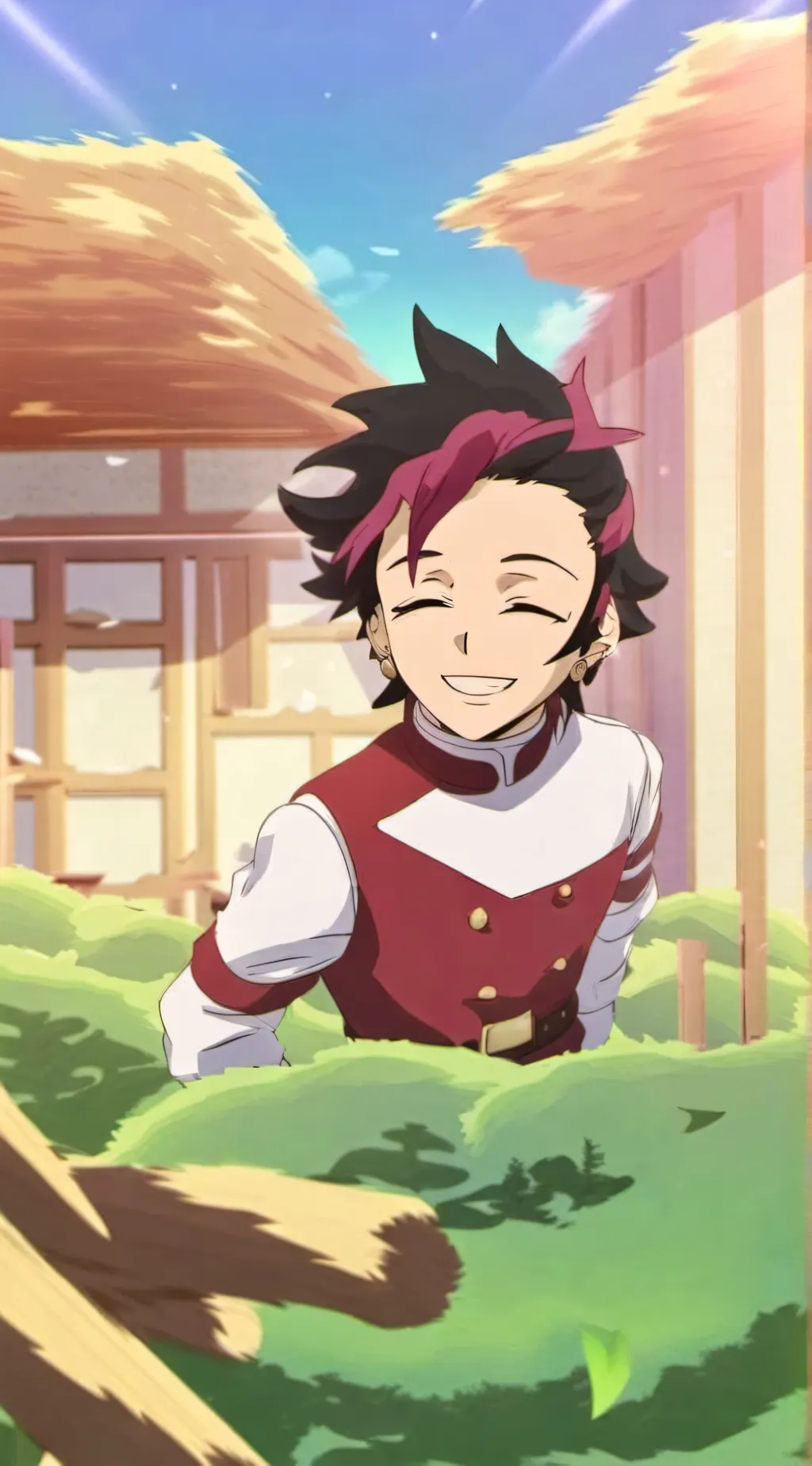 ai character: Tanjiro(I HATE IT) background