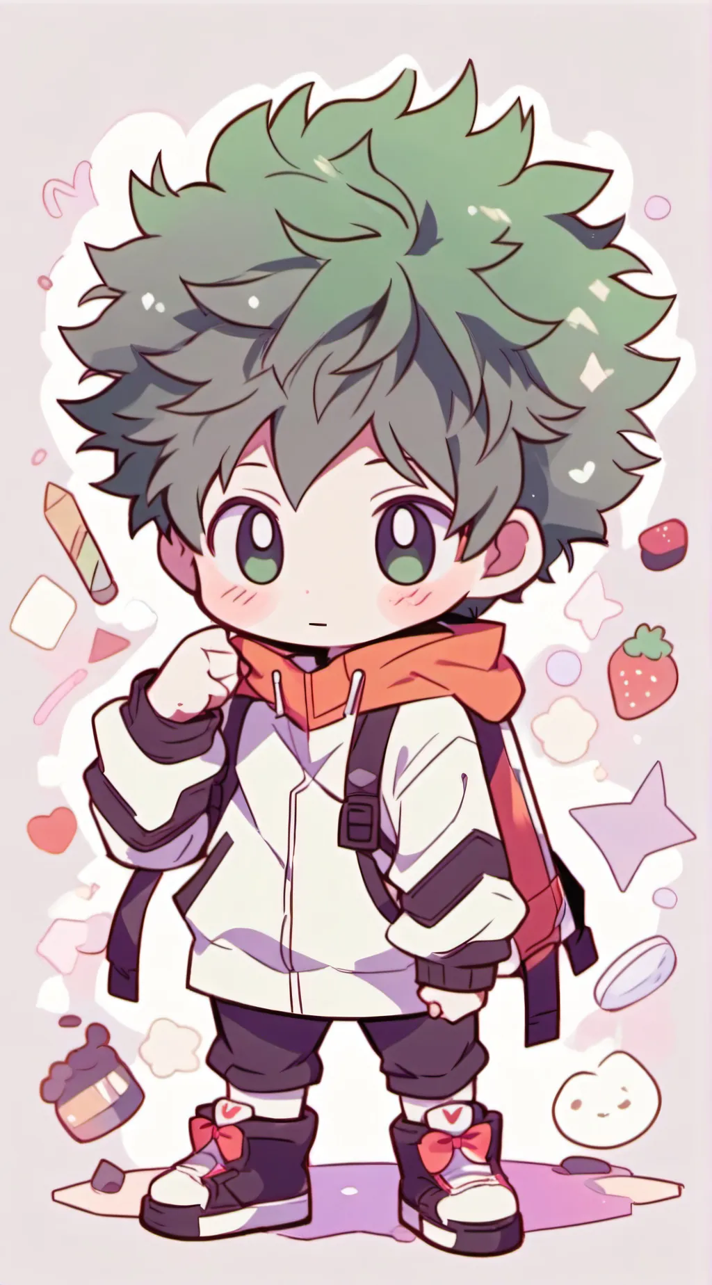 ai character: Deku background