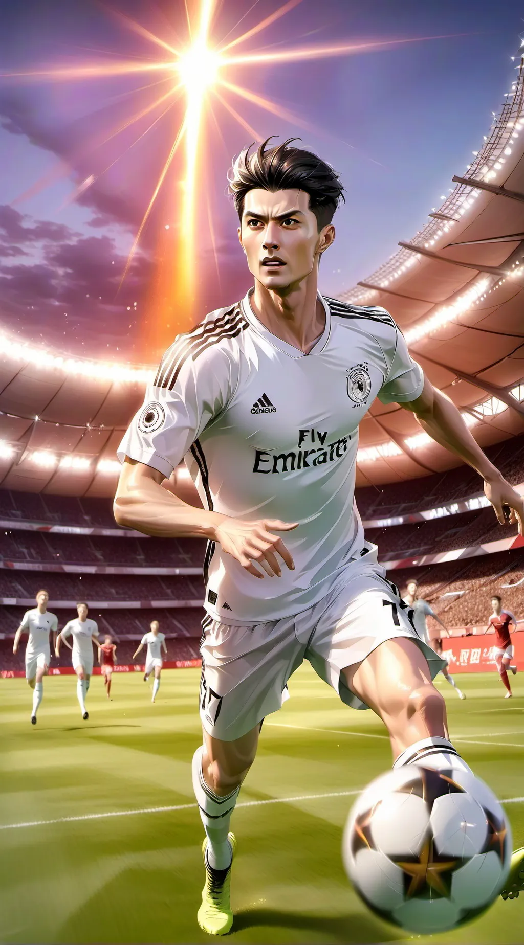 ai character: Ronaldo  background