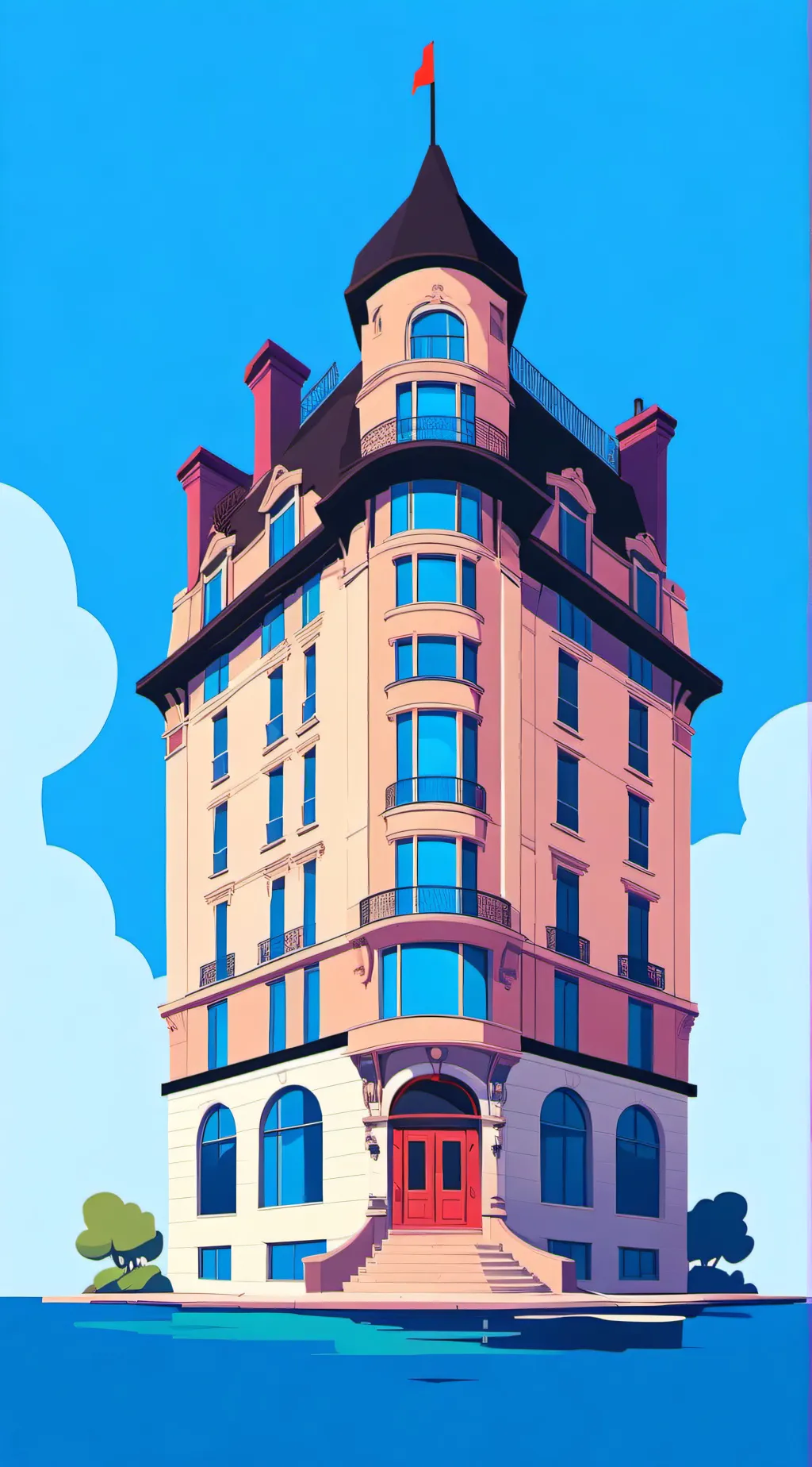 ai character: radiodust📻🕷️ background