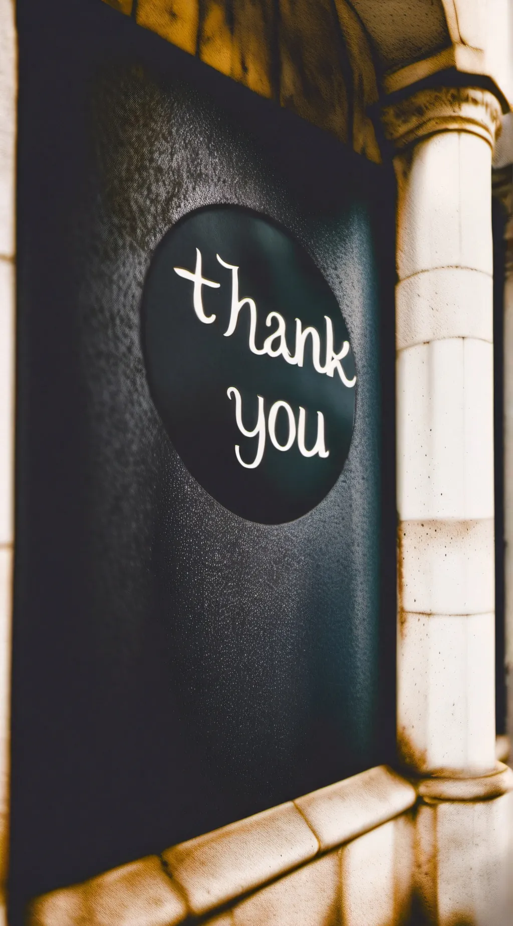 ai character: Thank you background