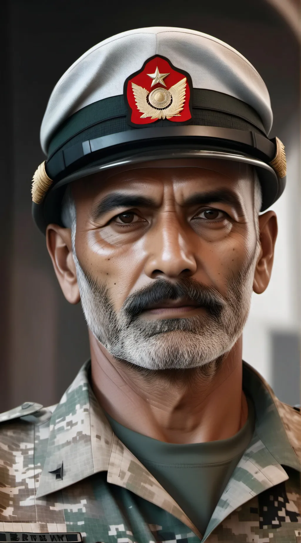 ai character: Army commander background