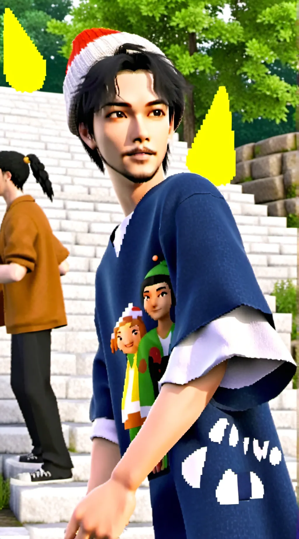 ai character: himan background