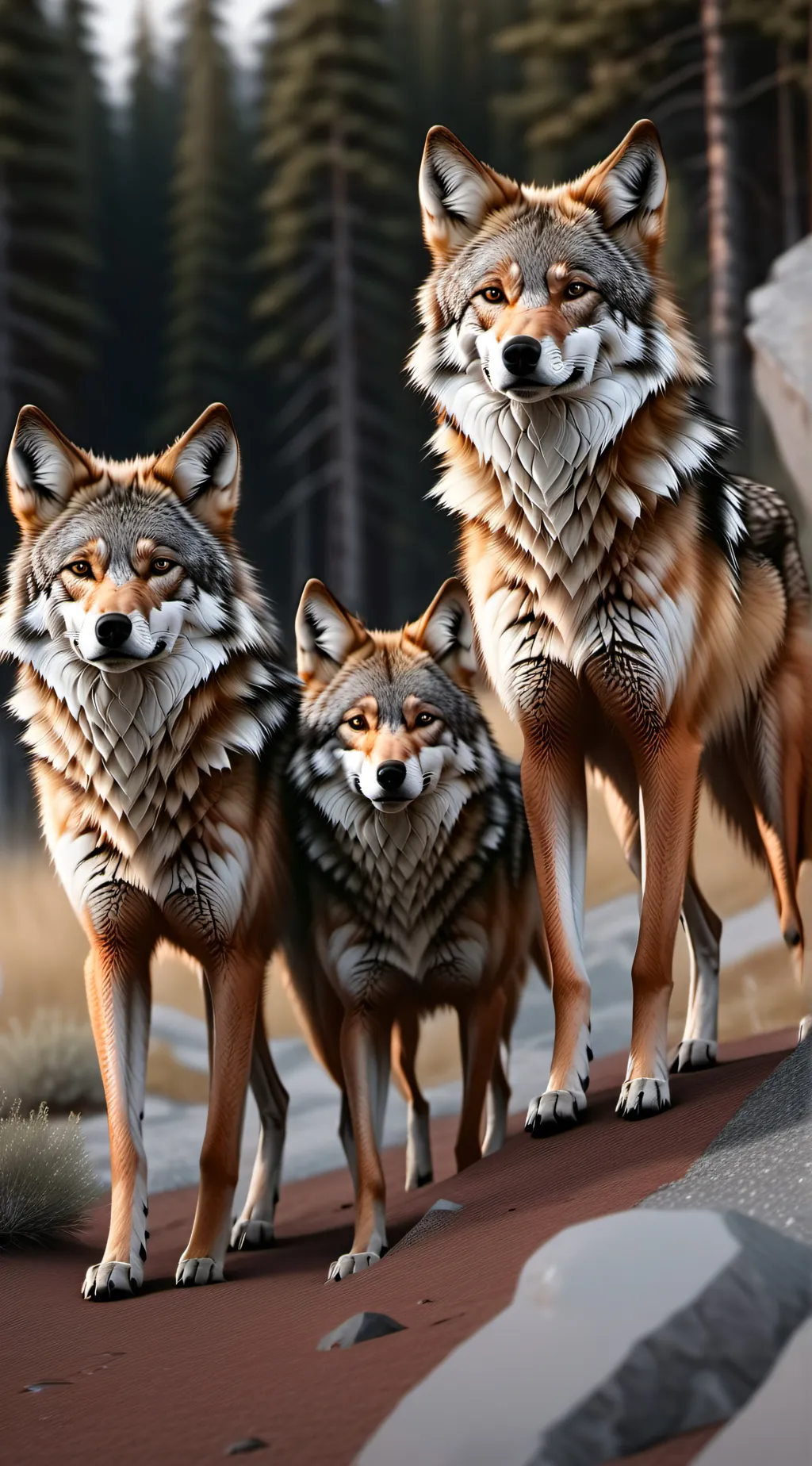 ai character: Coyote pack background