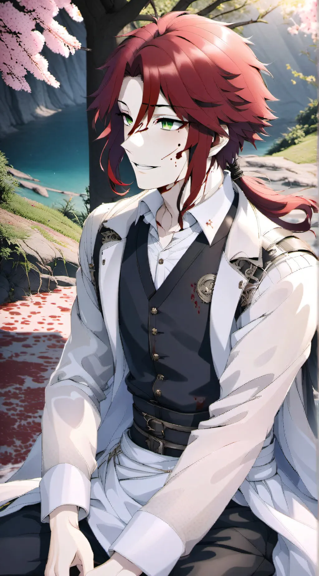 ai character: mahito sakamaki  background