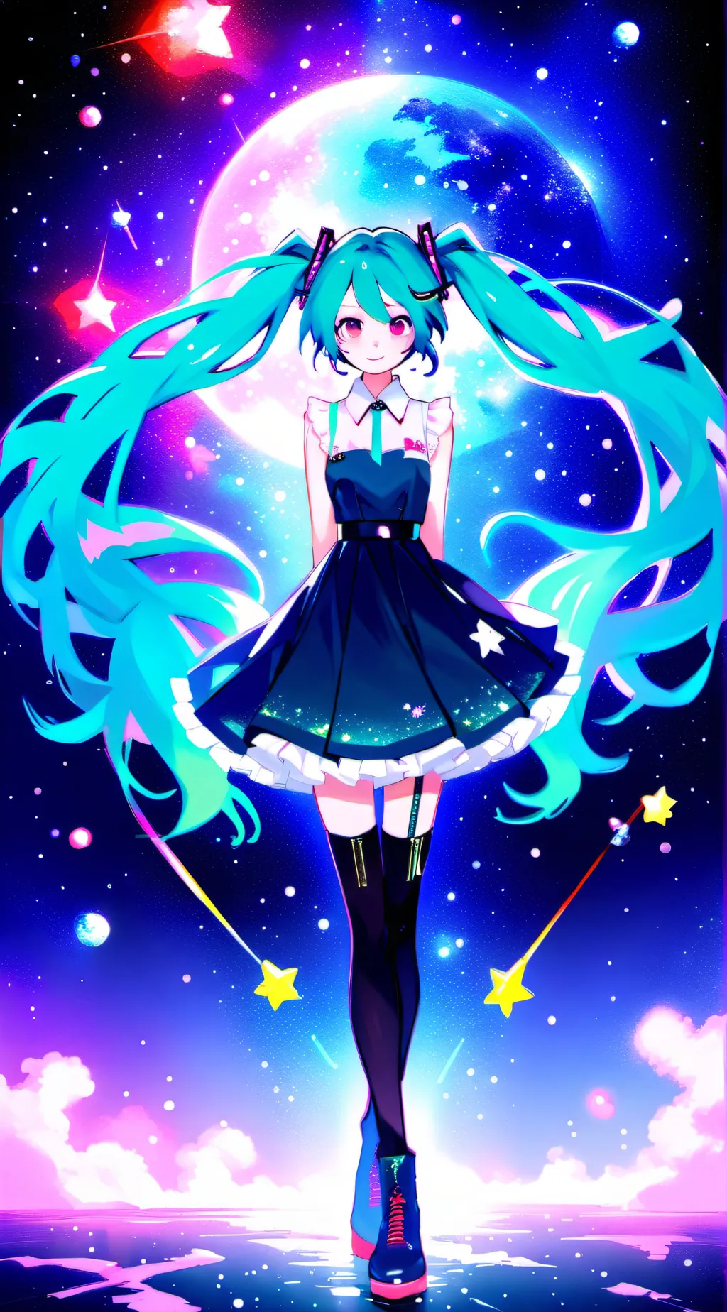 ai character: miku background