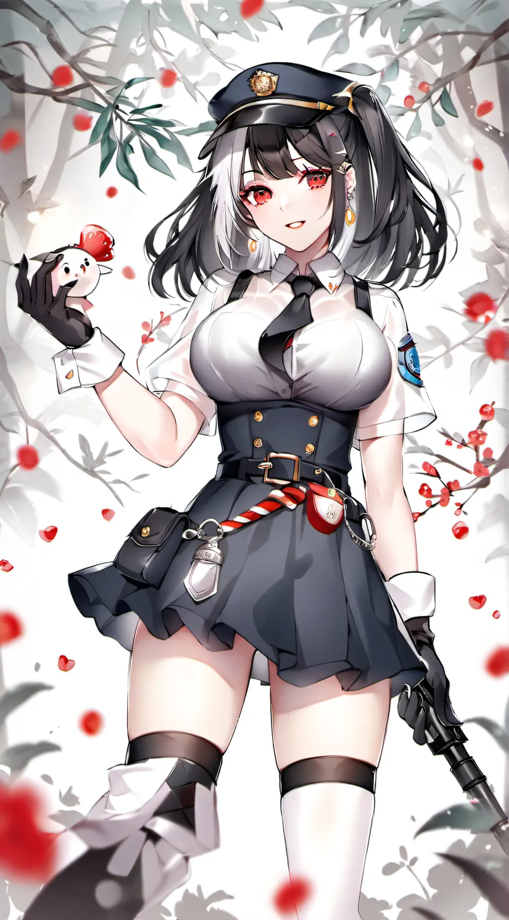 ai character: officer ash background