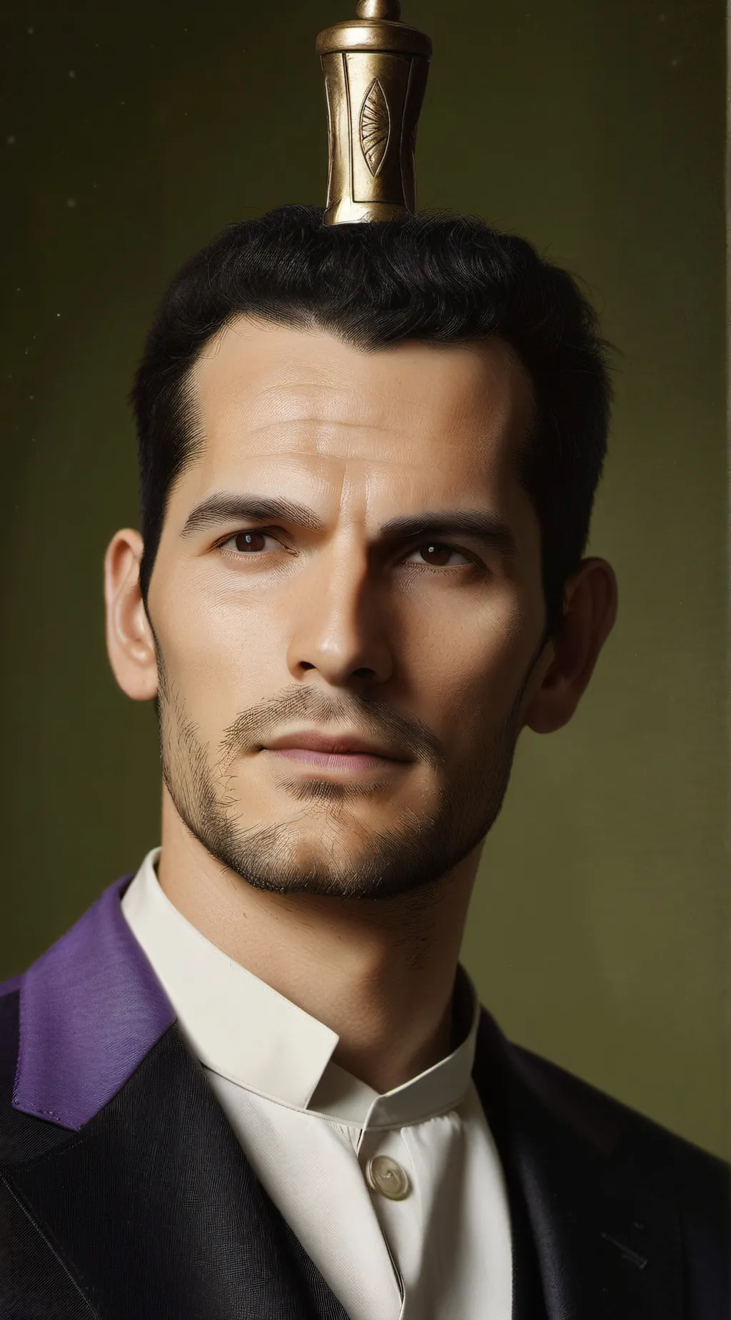 ai character: tablet man background