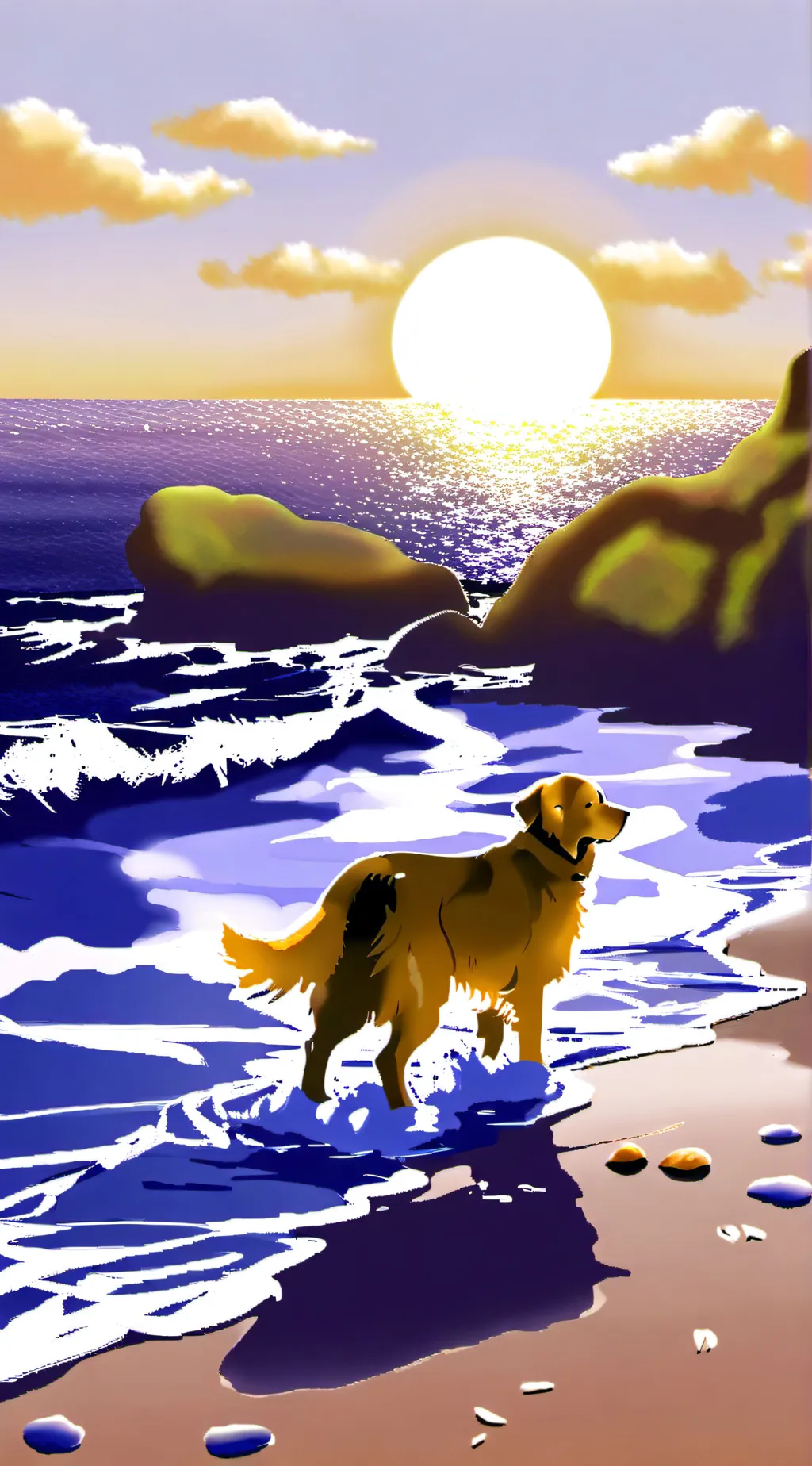 ai character: Goldie background