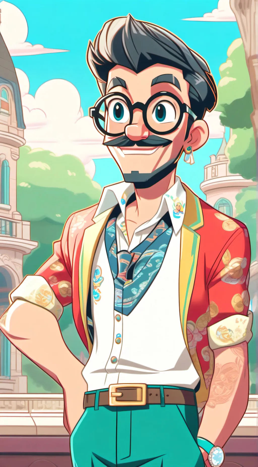 ai character: dandy's worldxfpe background