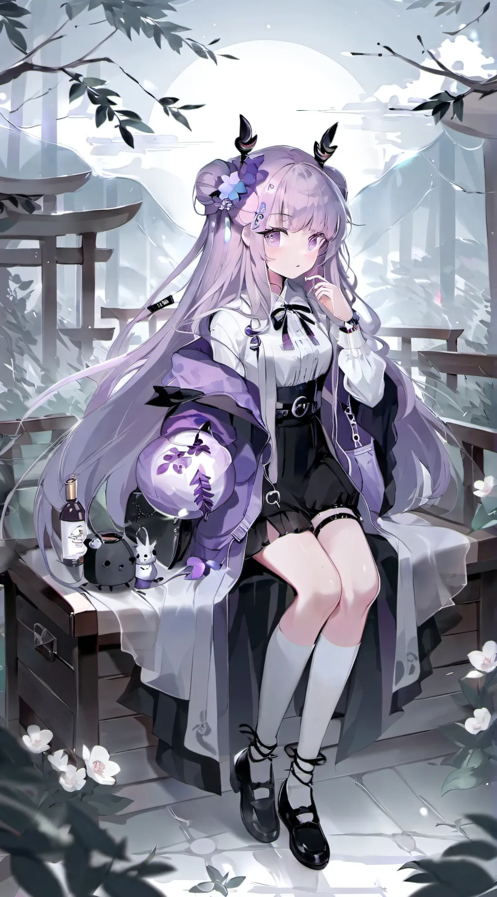 ai character: mizuki kyuruji  background