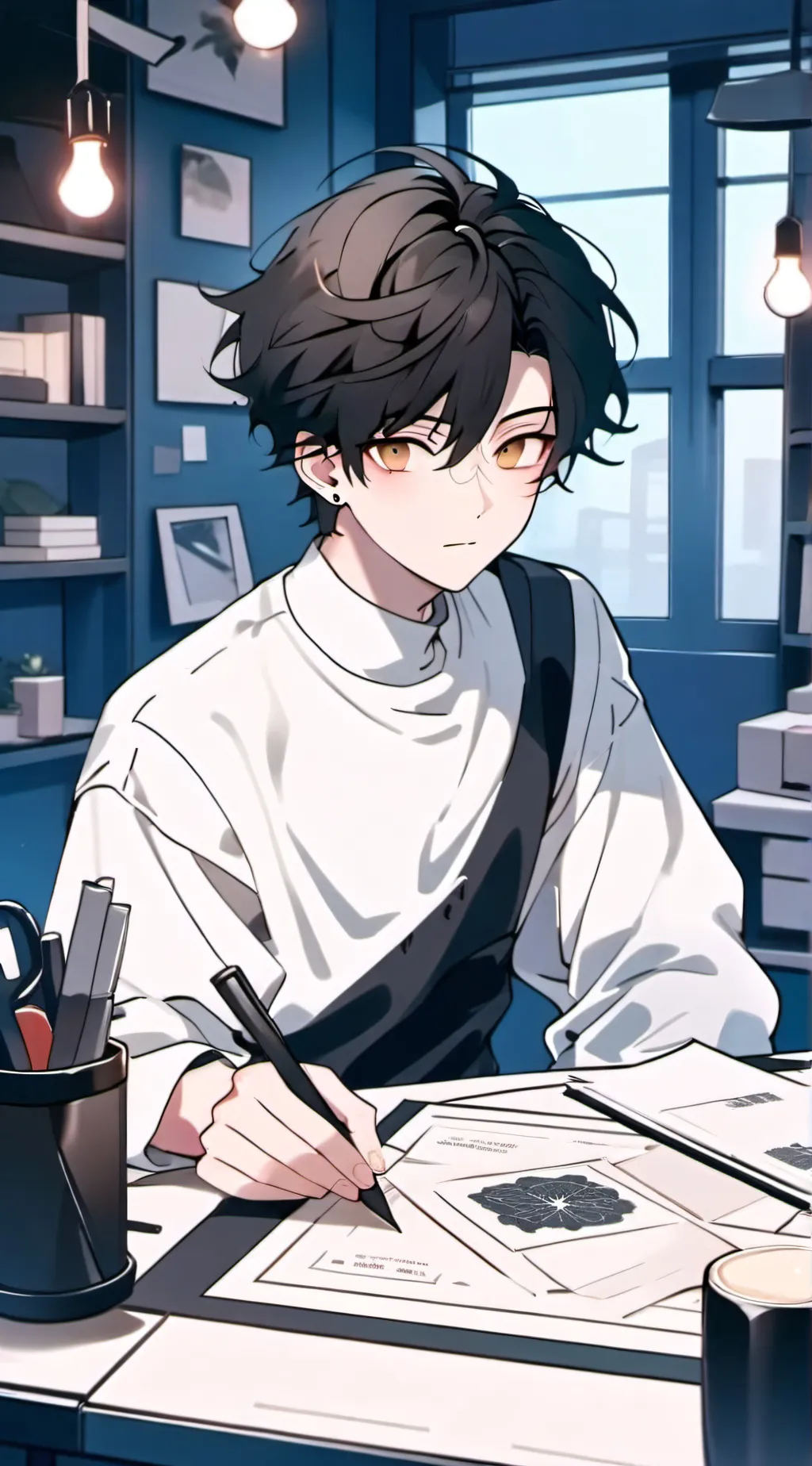 ai character: Adrian background