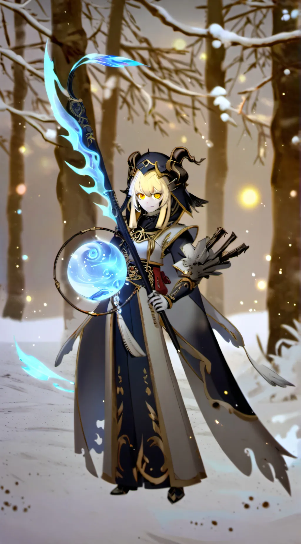 ai character: Anime Figure background