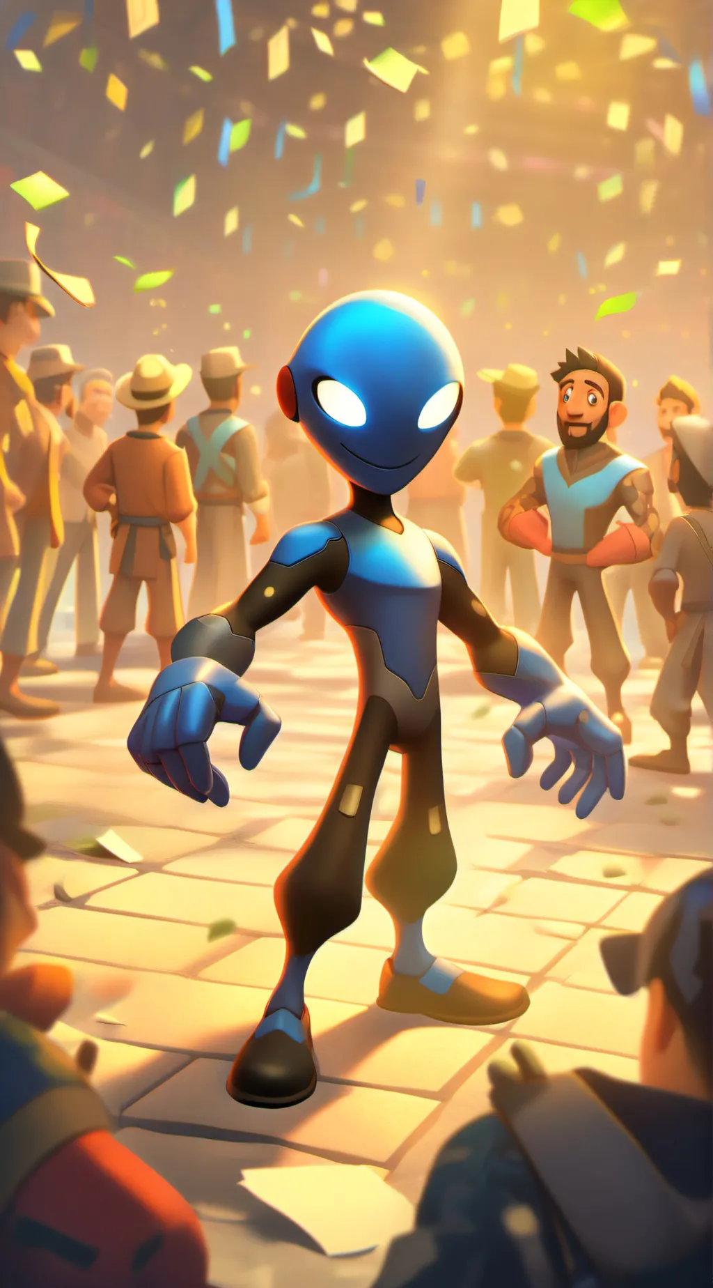 ai character: fnf Gamblecore background