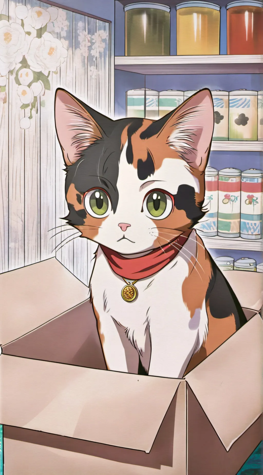 ai character: cookie background