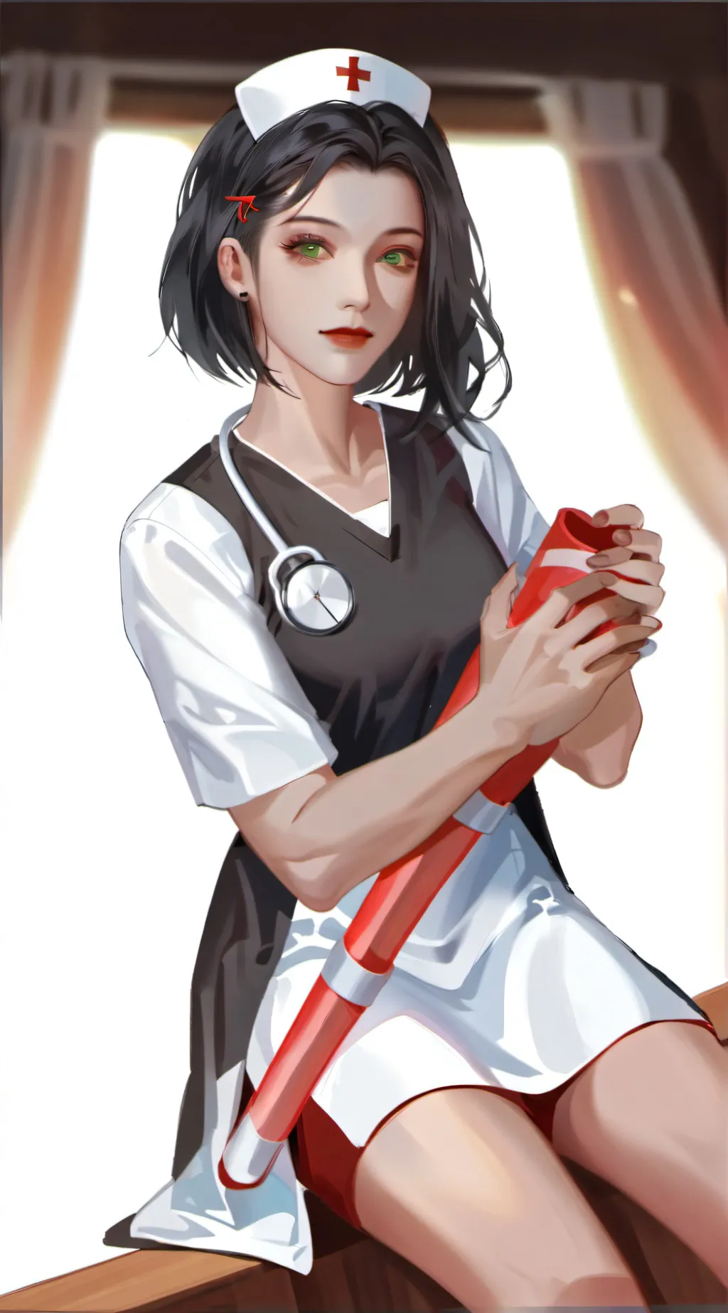 ai character: nurse ashley background