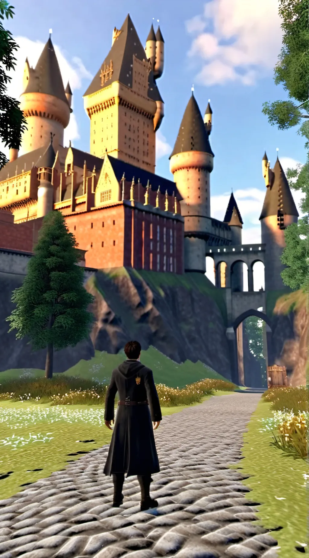 ai character: Hogwarts background