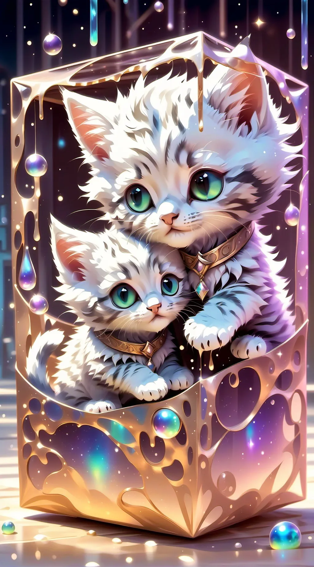 ai character: cat and kitten background