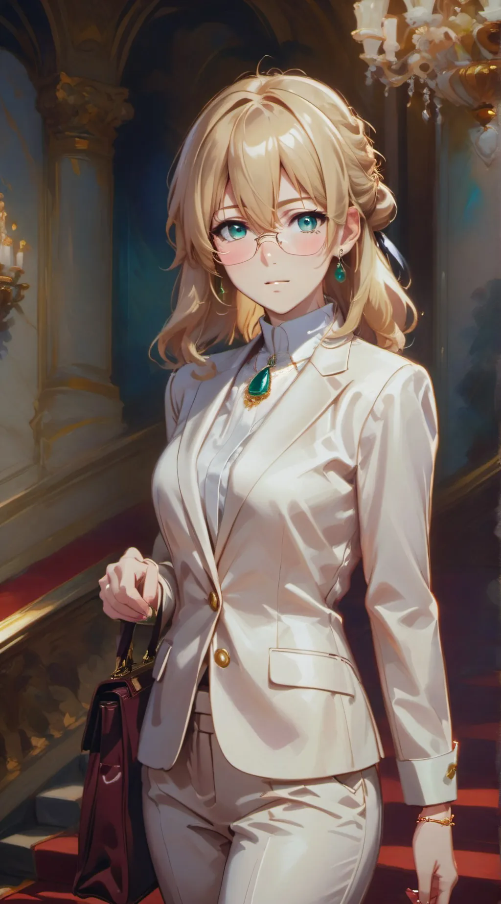 ai character: Natalie Calyps  background