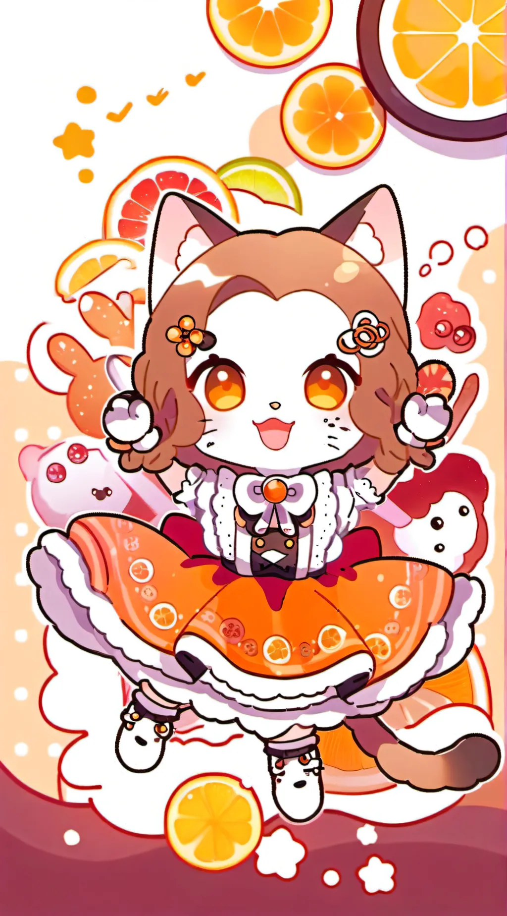 ai character: princess of cats background