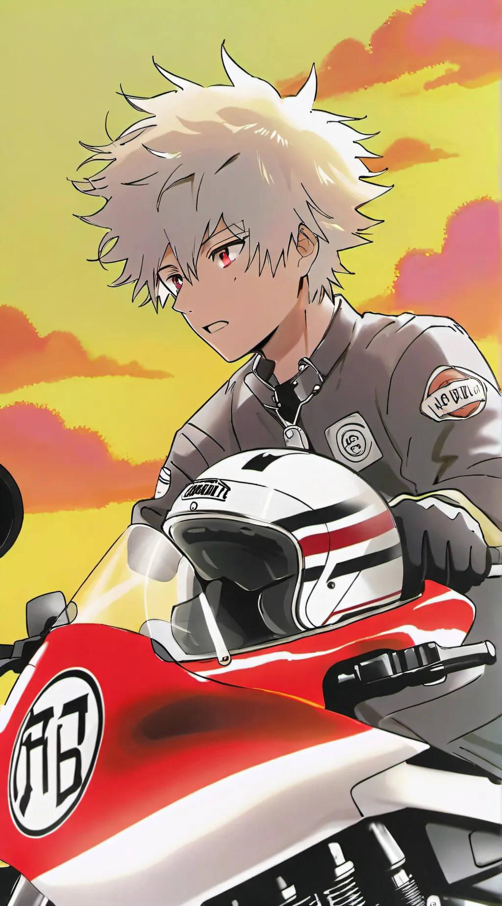 ai character: Biker bakugo 2 background