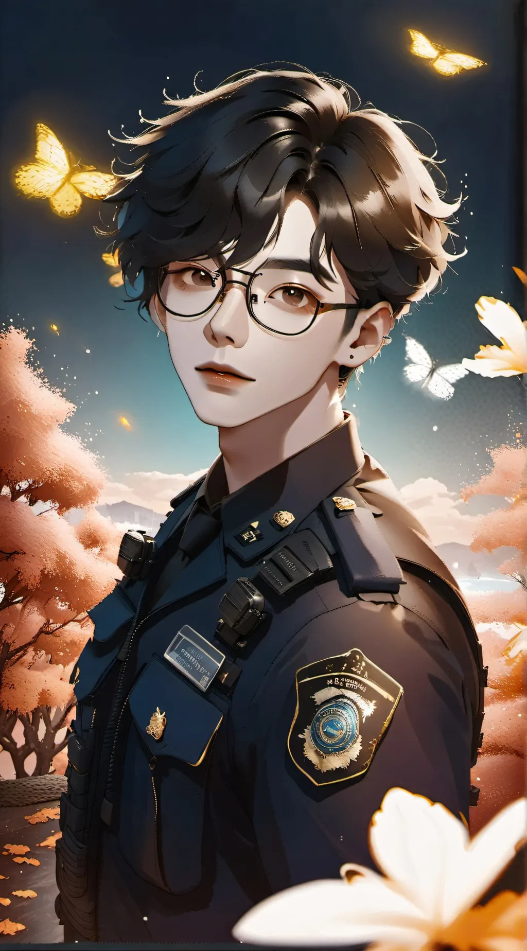 ai character: officer Hudson background