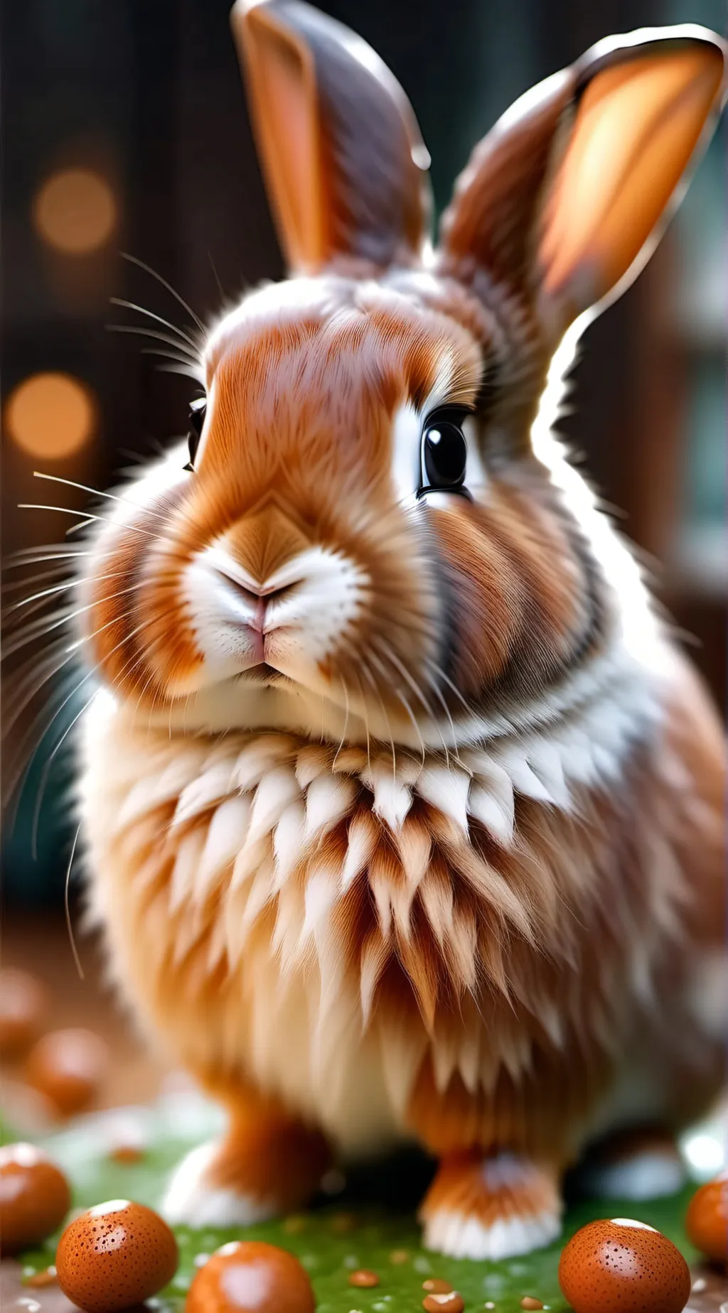 ai character: baby bunny background