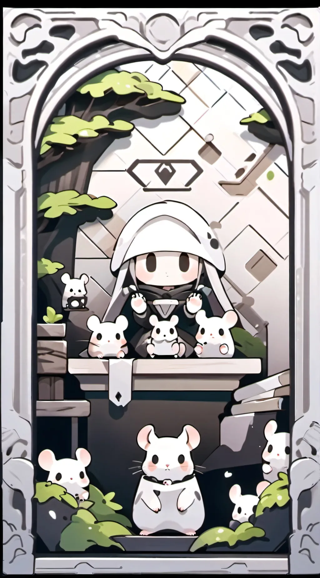 ai character: HAMSTER 🐹 background