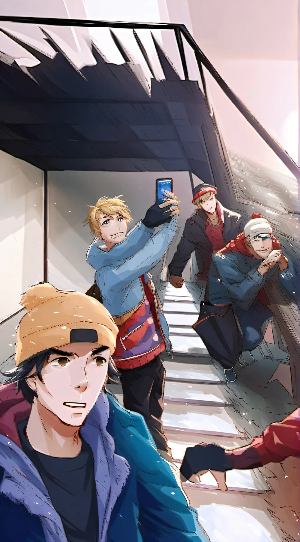 ai character: Southpark teens background