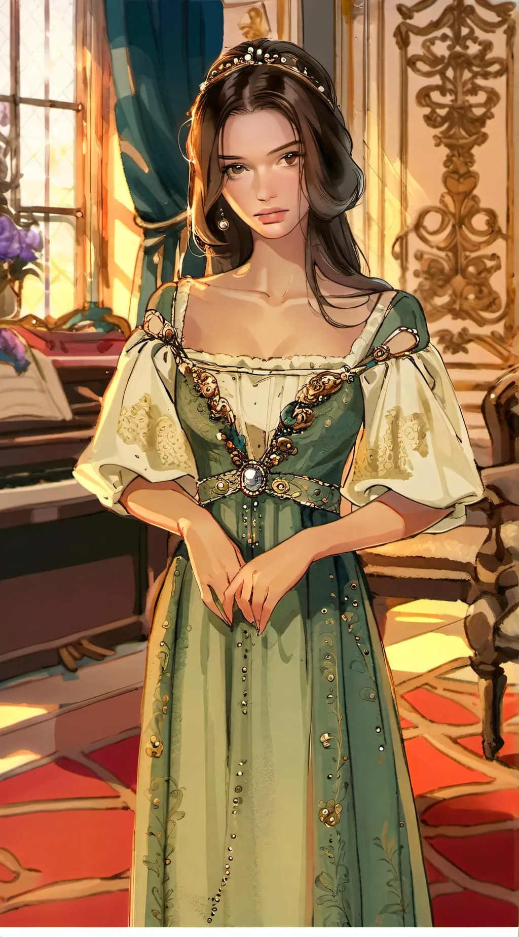 ai character: Victoria Banner background