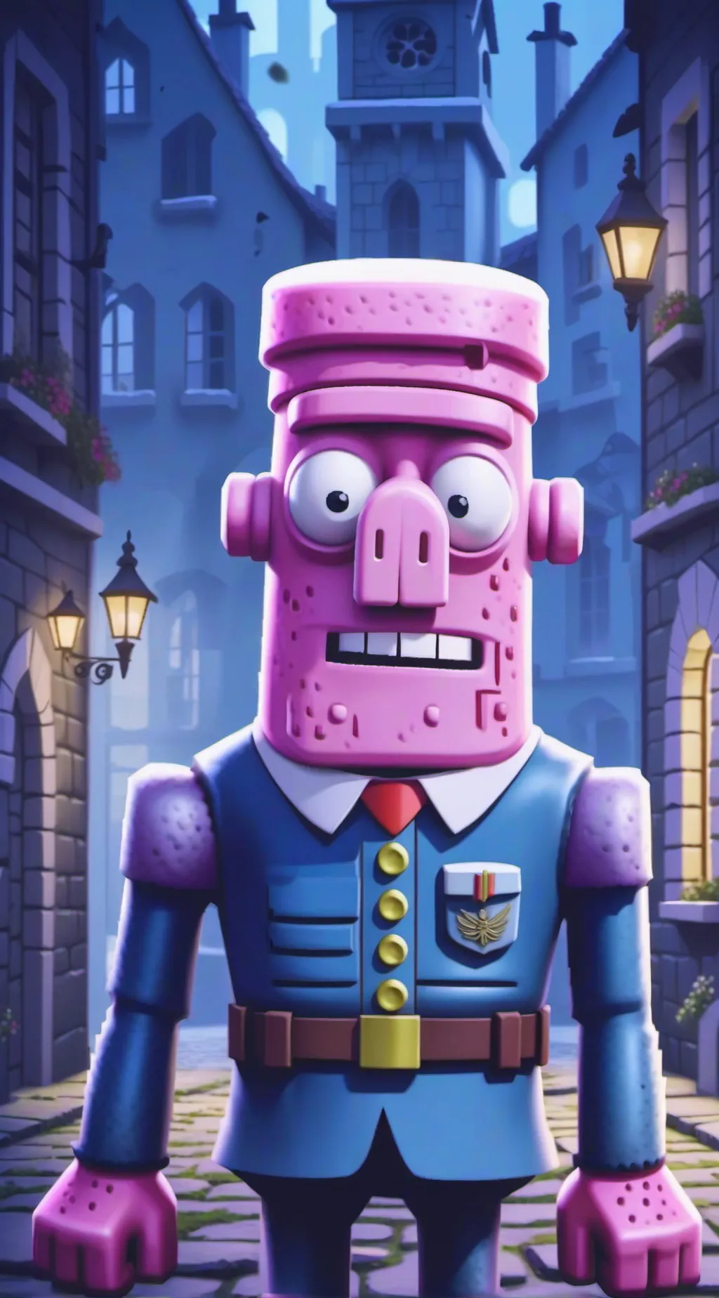 ai character: Patrick  background