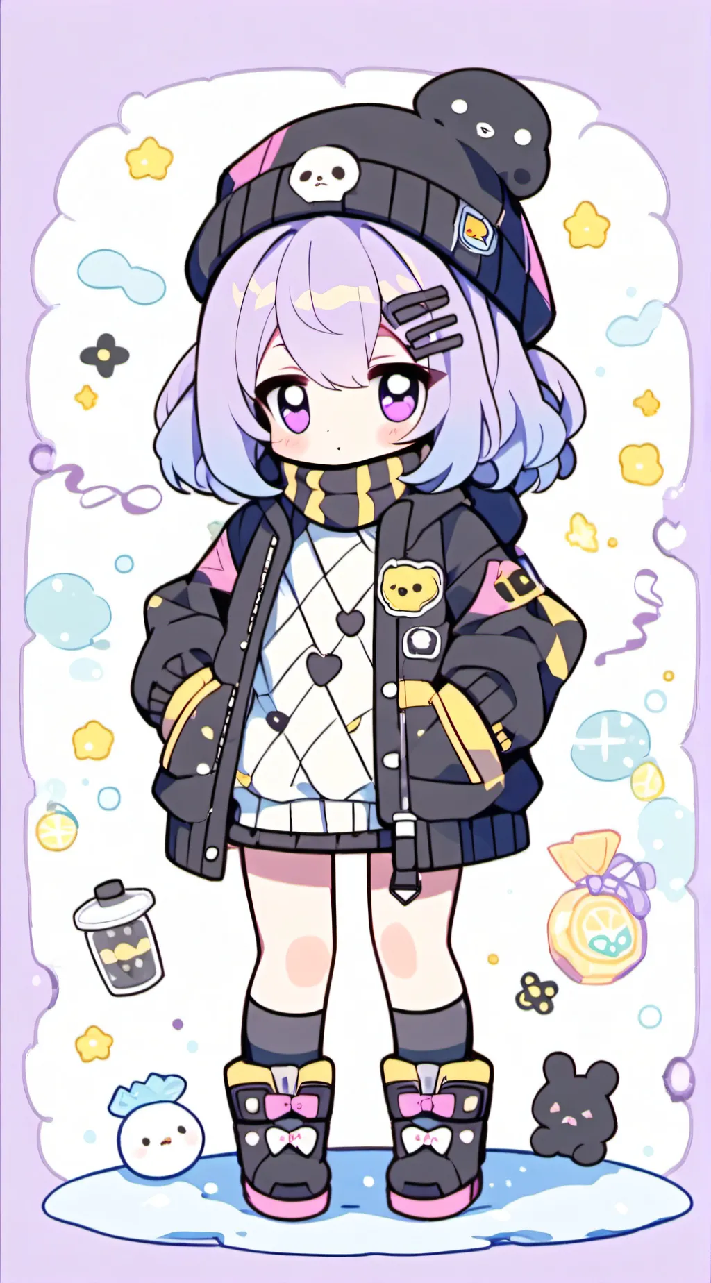 ai character: uzi background