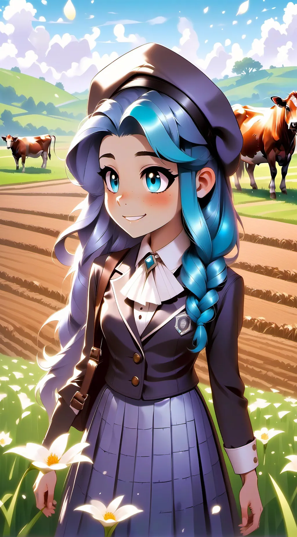 ai character: Bluey background