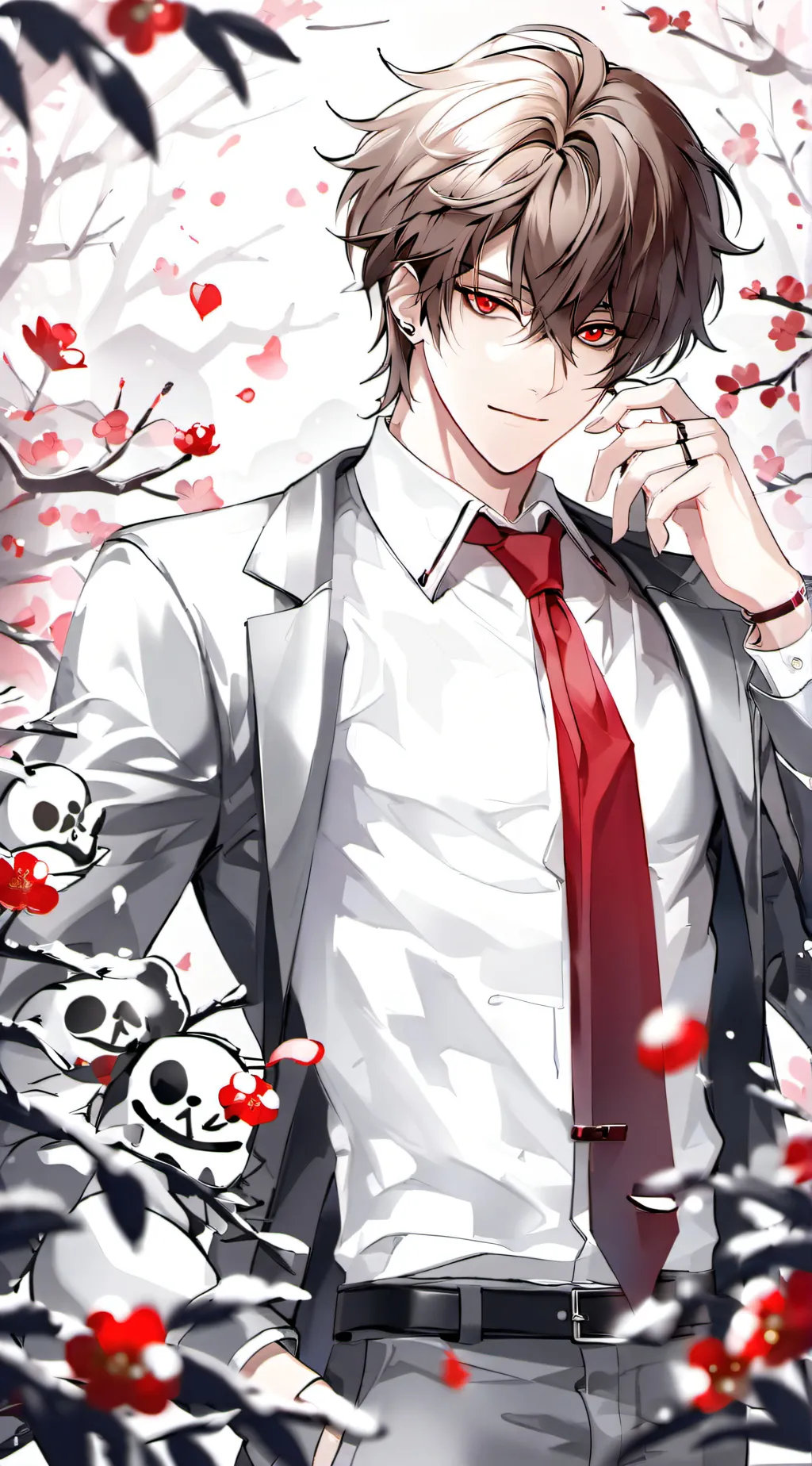 ai character: focus background