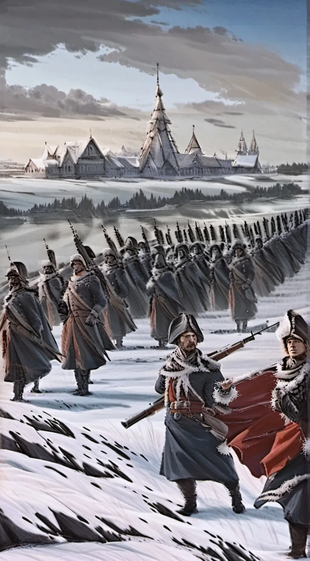 ai character: Russian soldiers  background