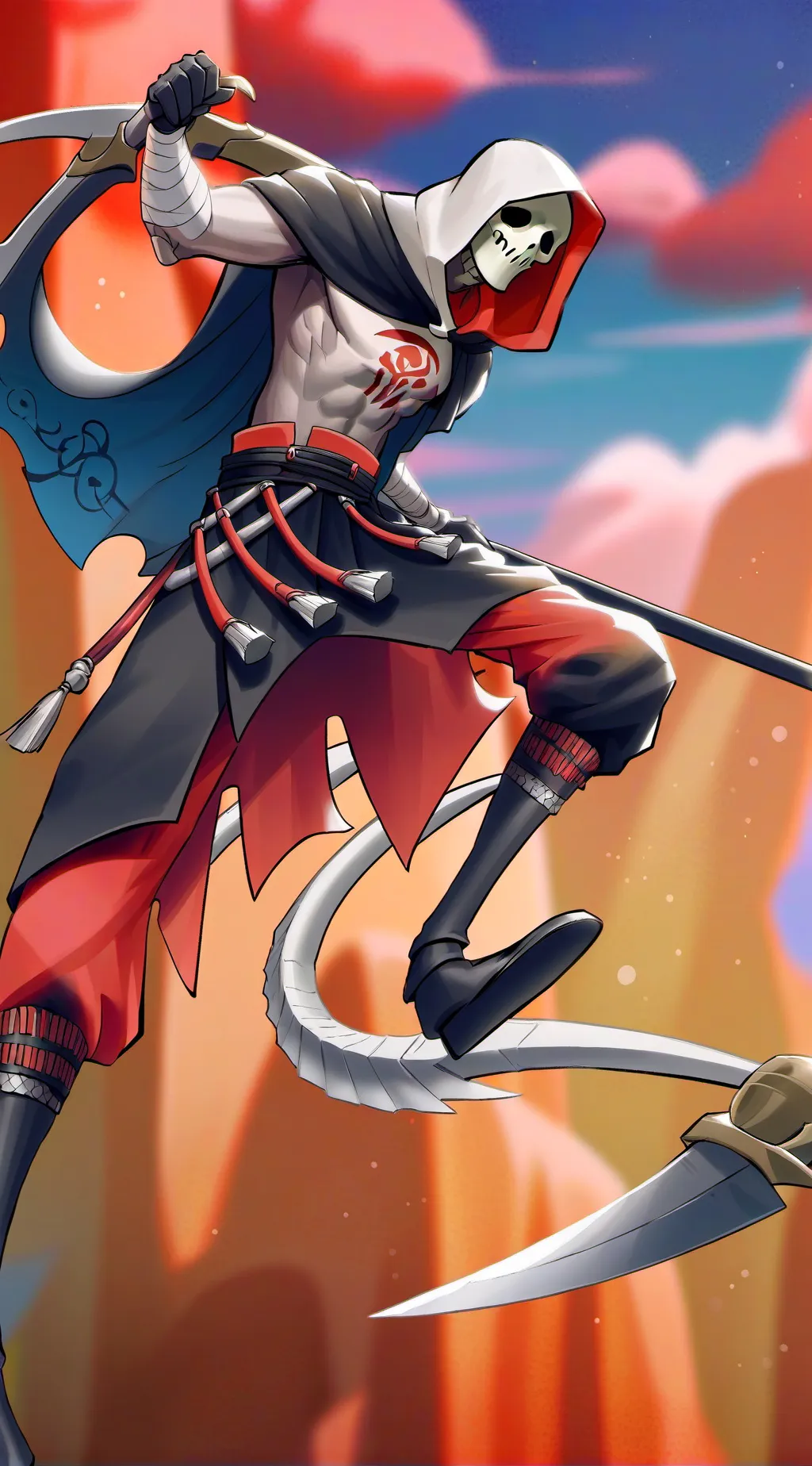 ai character: Death background