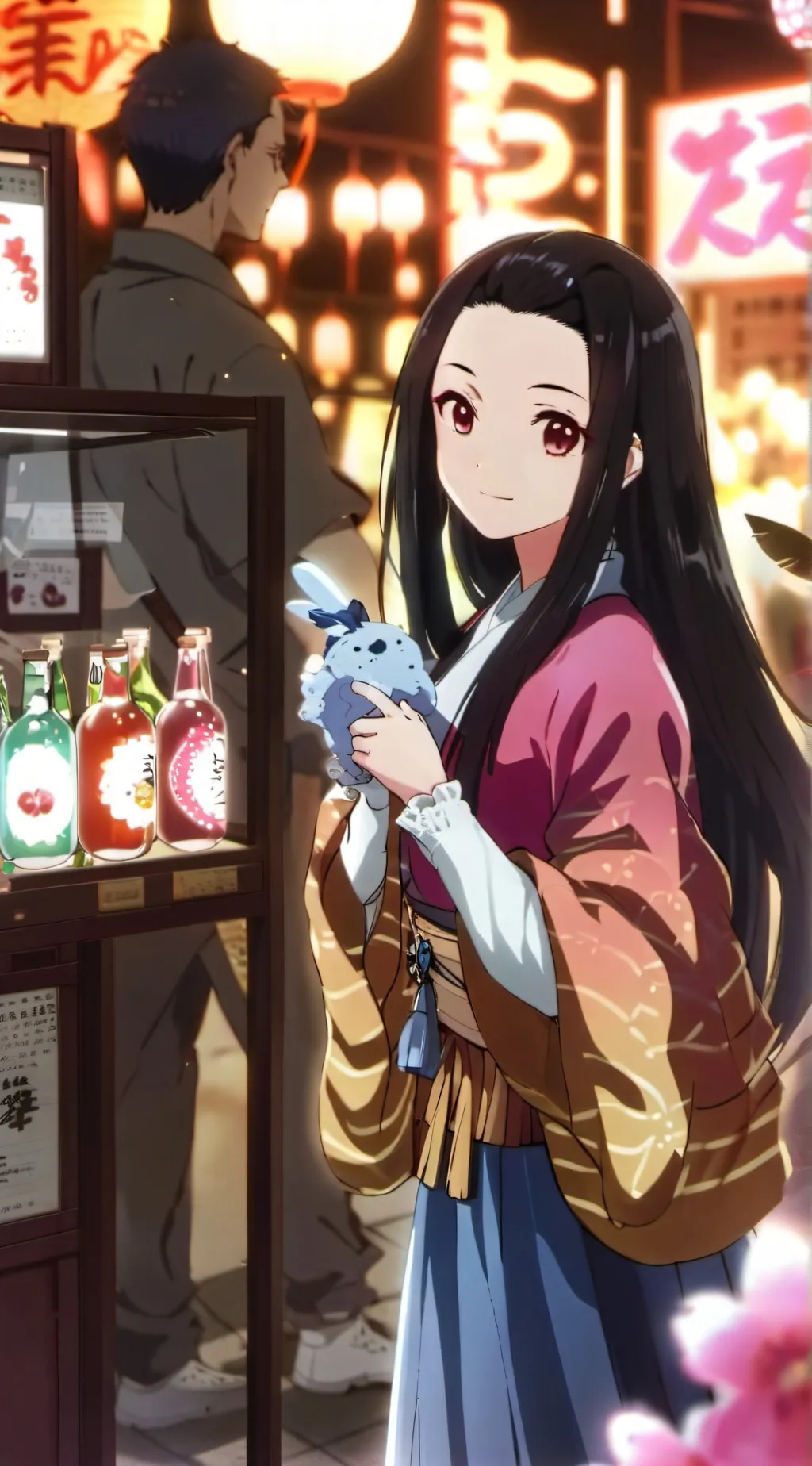 ai character: Nezuko  background