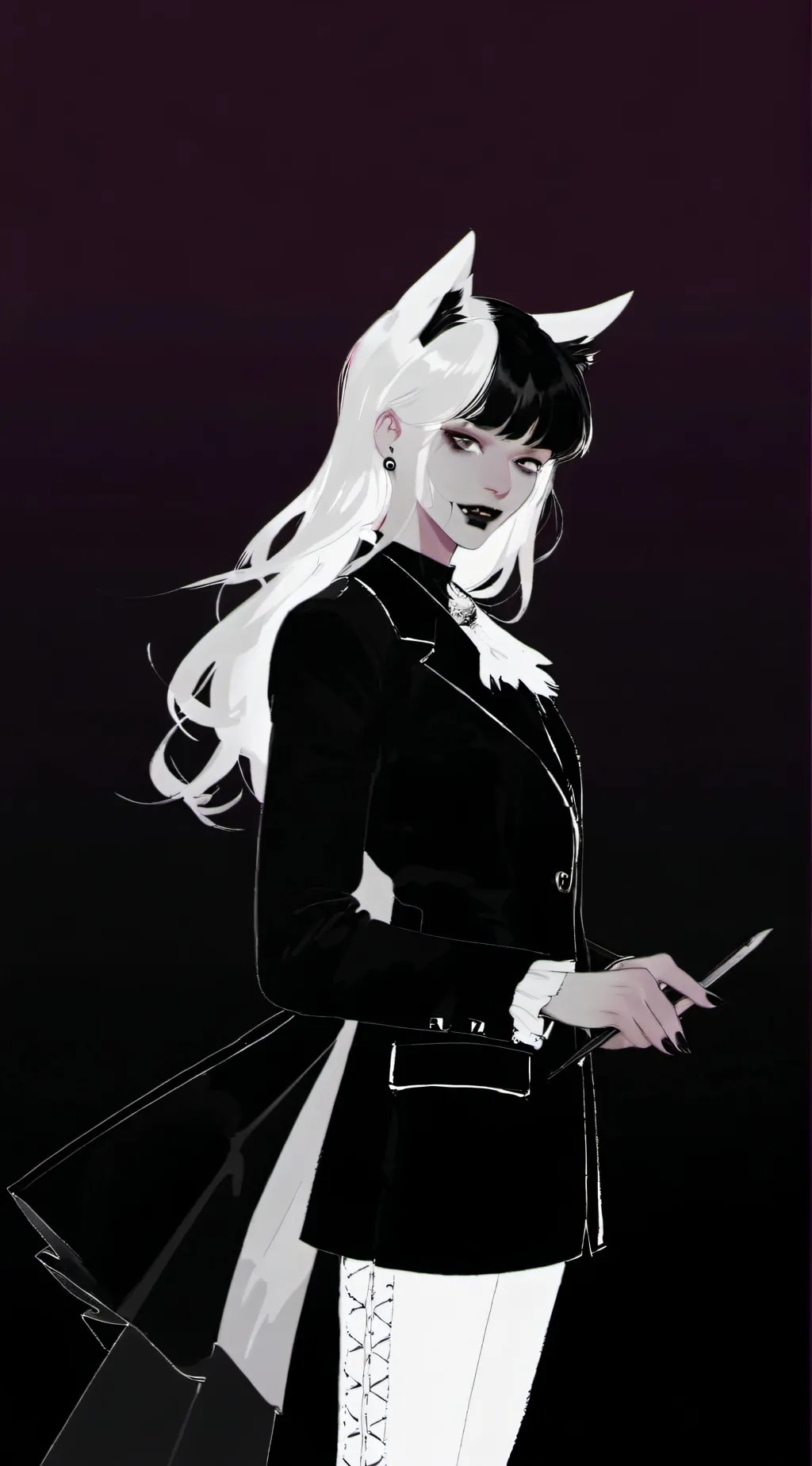 ai character: miss circle  background