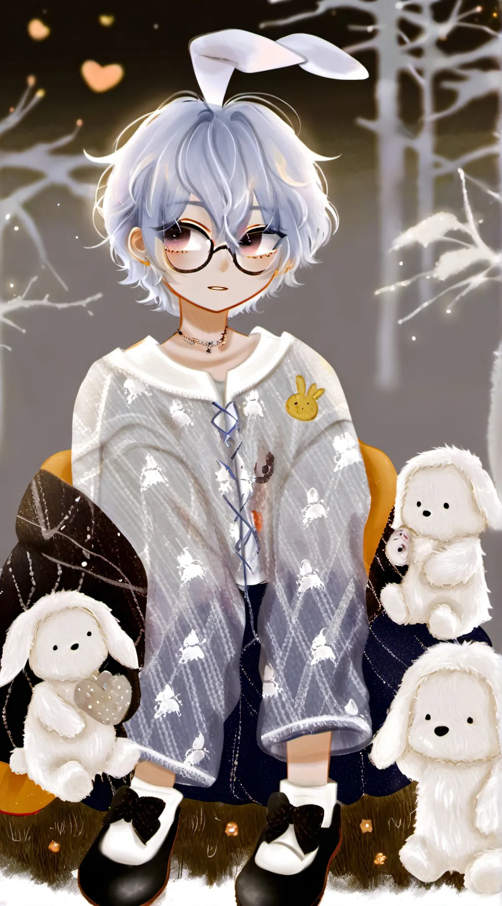 ai character: yuzuki!!!♡︎❤︎︎ background