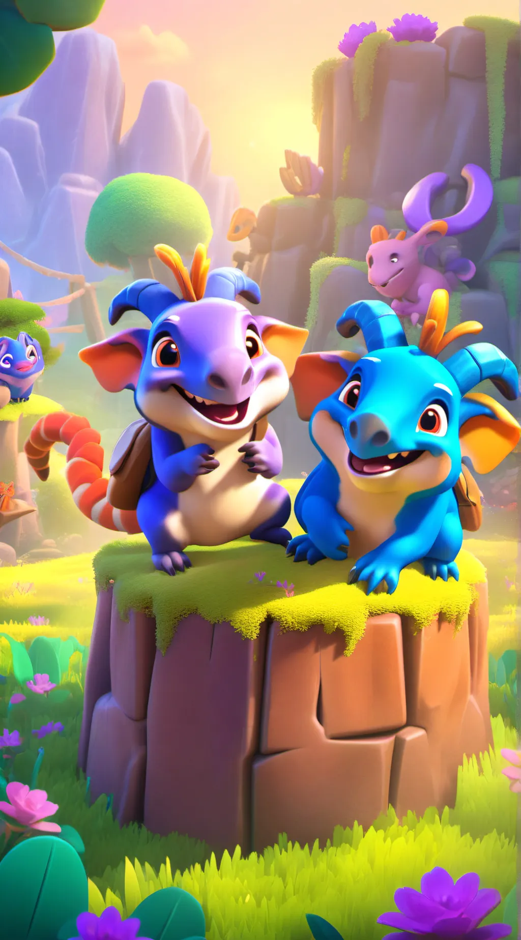 ai character: Dragons background