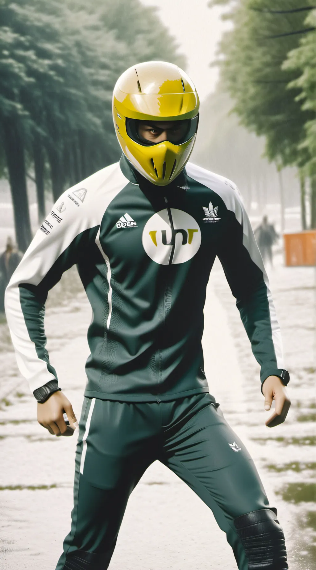 ai character: john steve brown  background