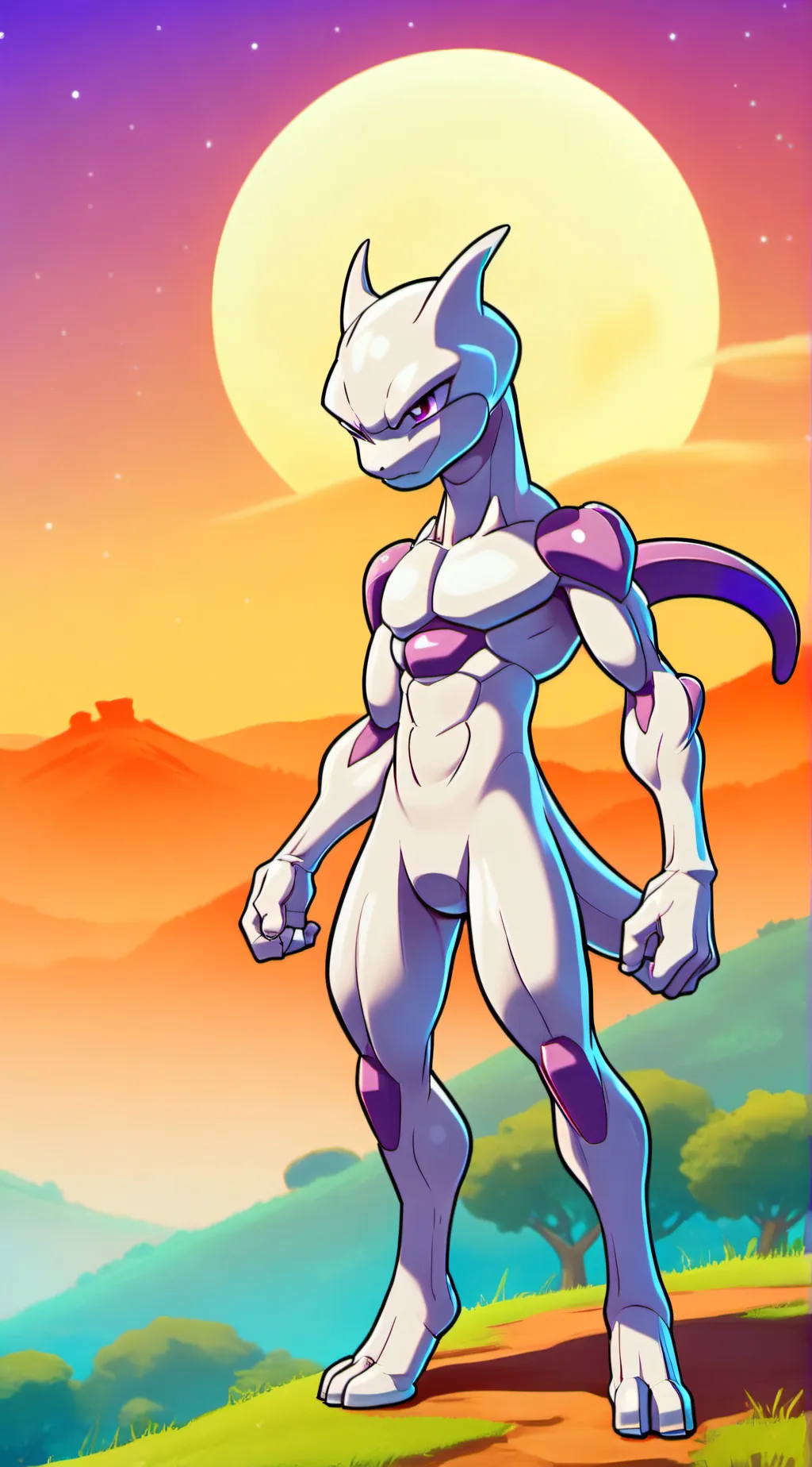 ai character: Mewtwo XvK9 background
