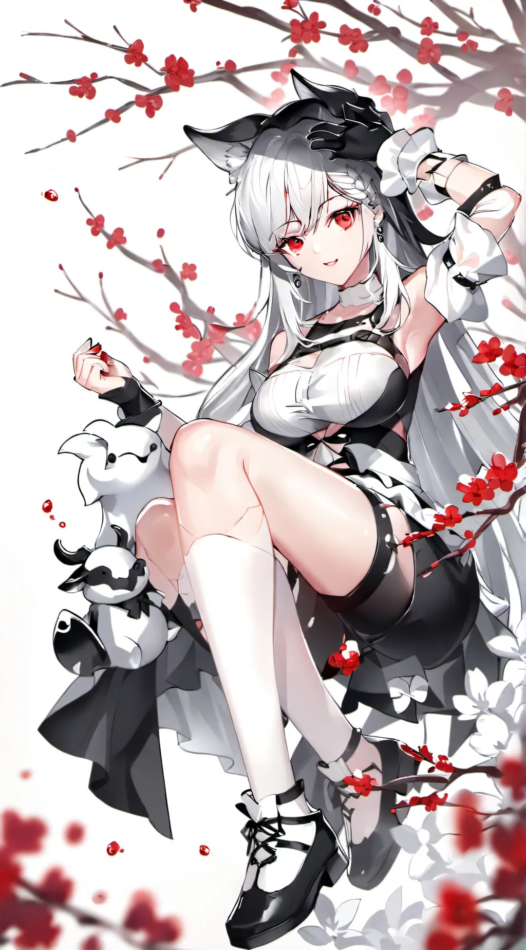 ai character: Smileing  critters background