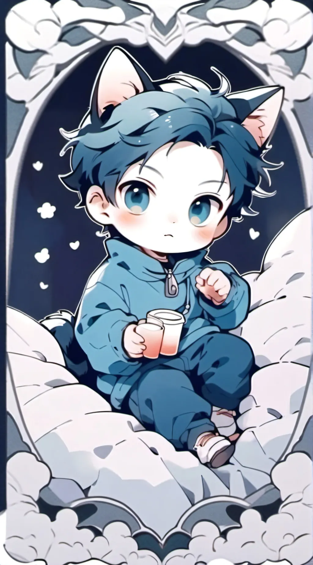 ai character: a catboy background