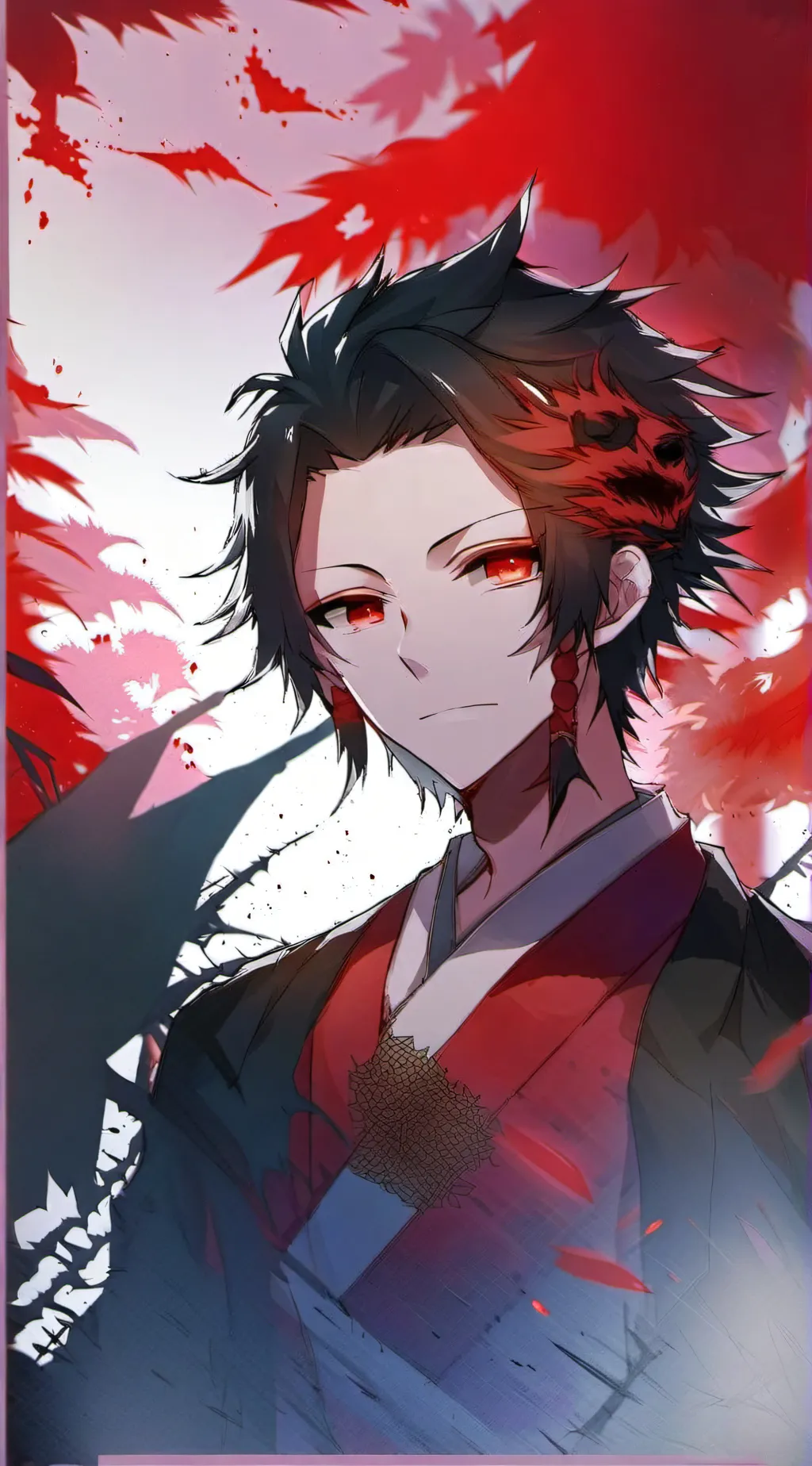 ai character: Demon king Tanjiro background