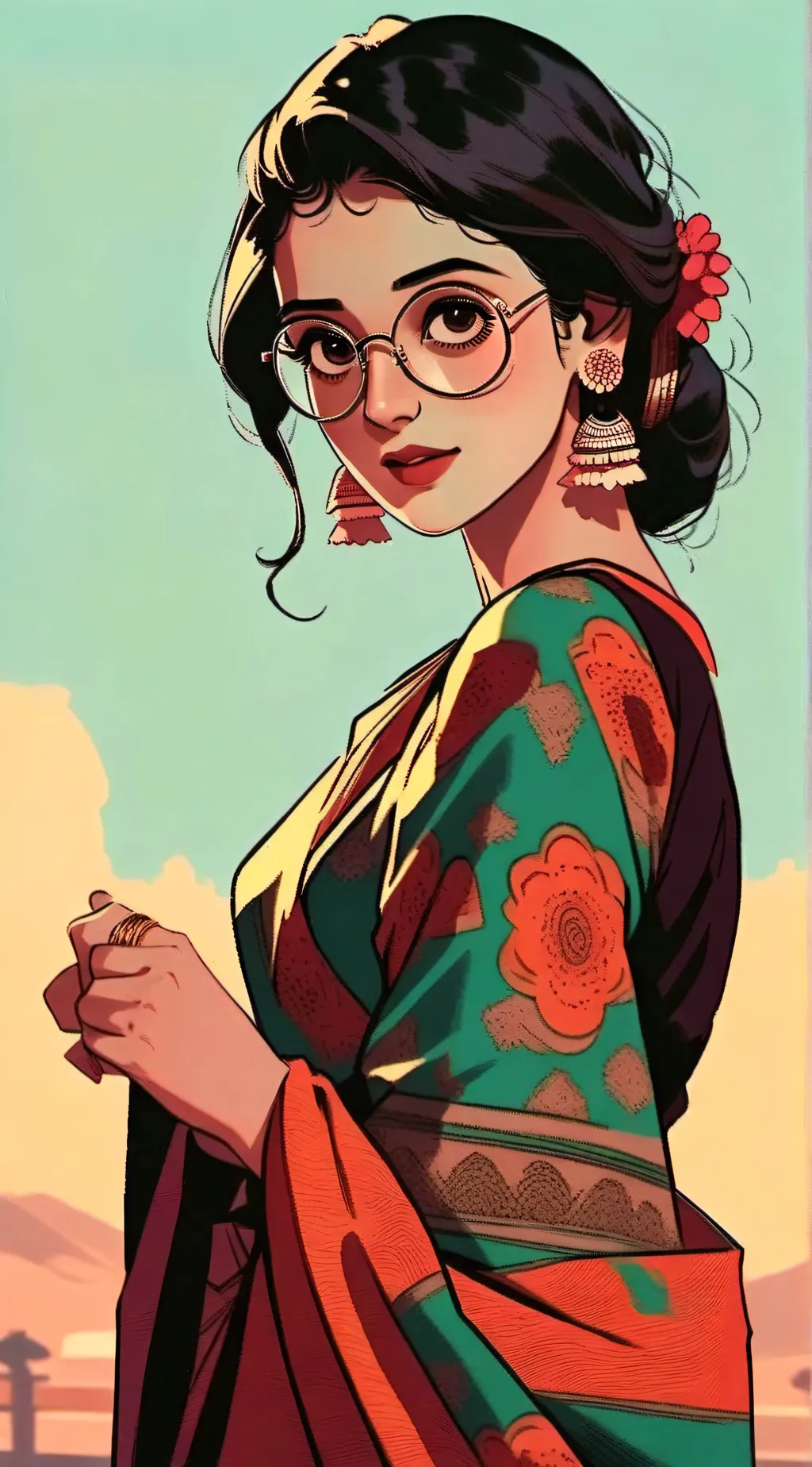 ai character: Ridhima Chatterjee background