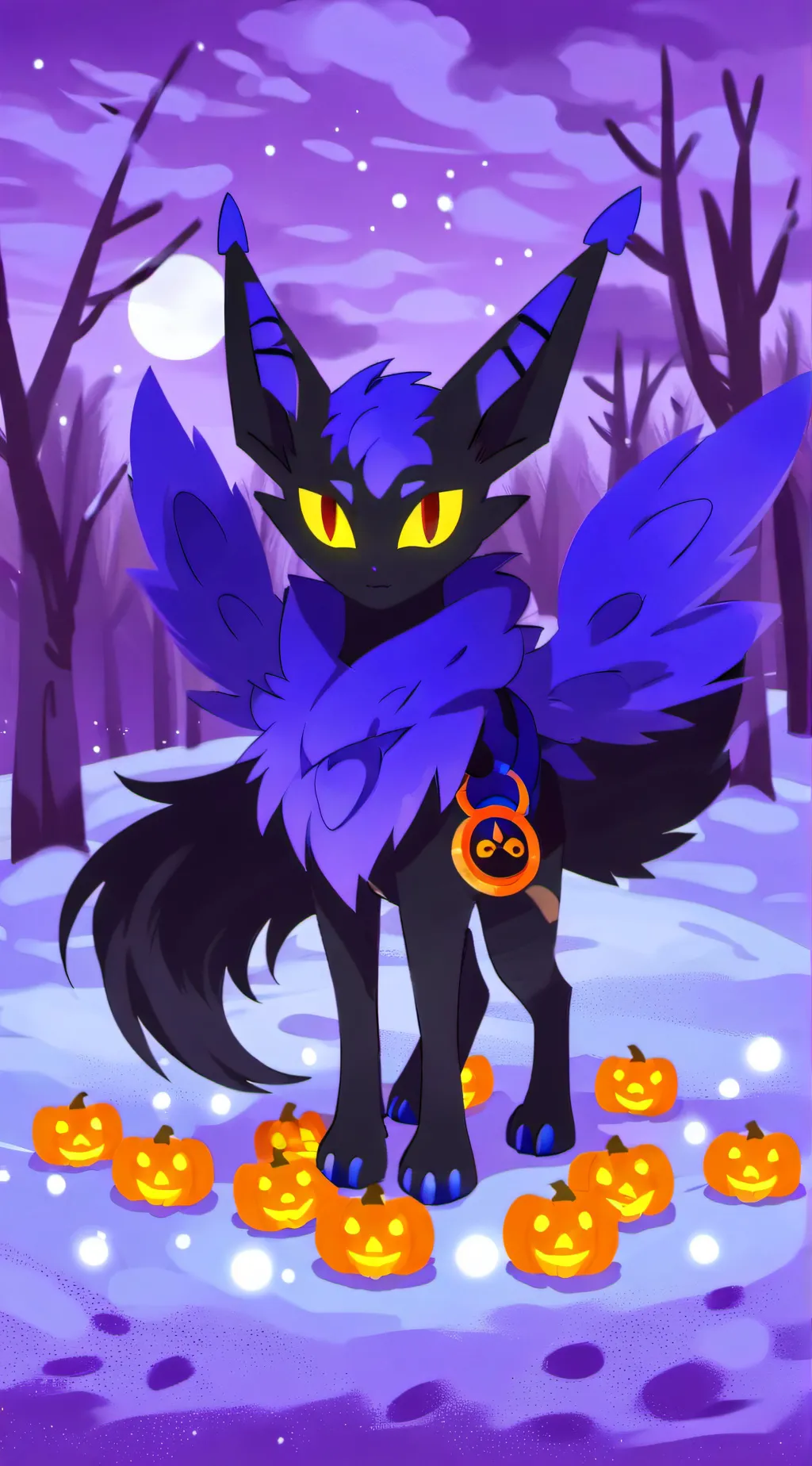 ai character: umbreon  background