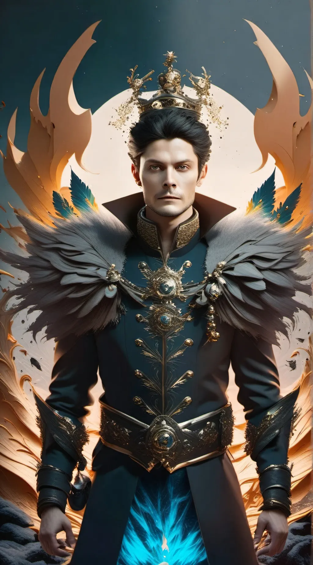 ai character: king and ur father background