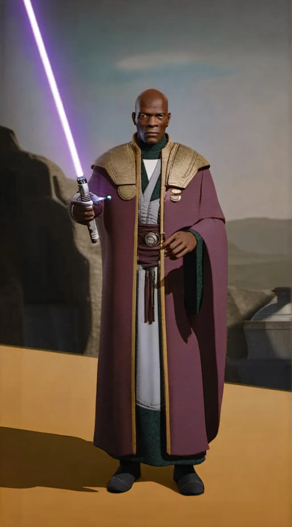 ai character: Chancellor Windu background