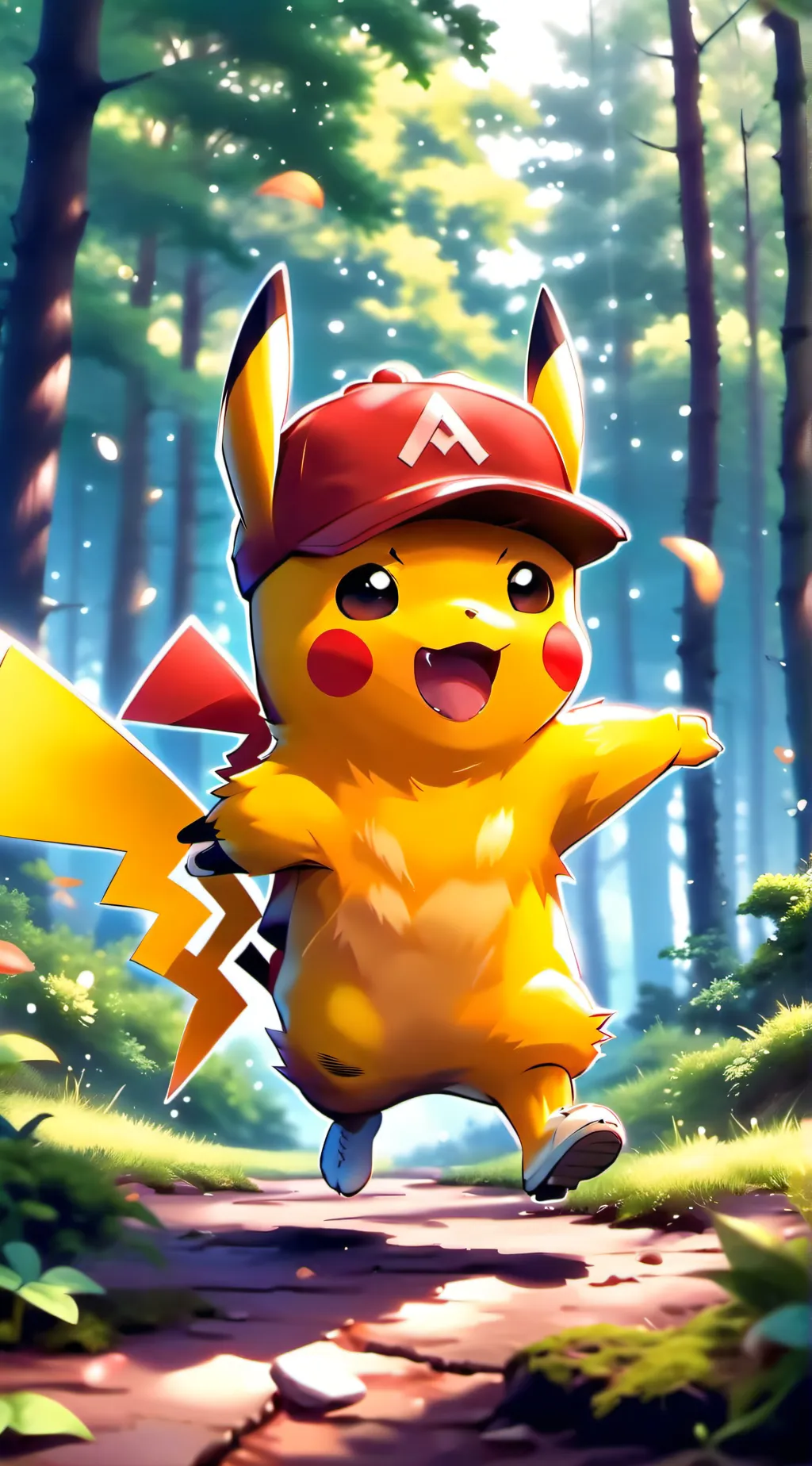 ai character: Pikachu background